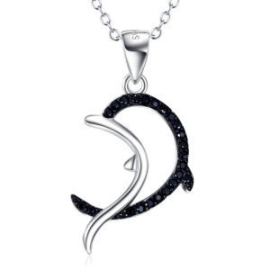 Pure Silver Dolphin Pendant Necklace