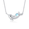 Moonstone Dolphin Pendant