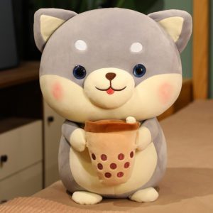 bubble tea plush puppy