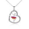 Dancing Ballerina Pendant Necklace