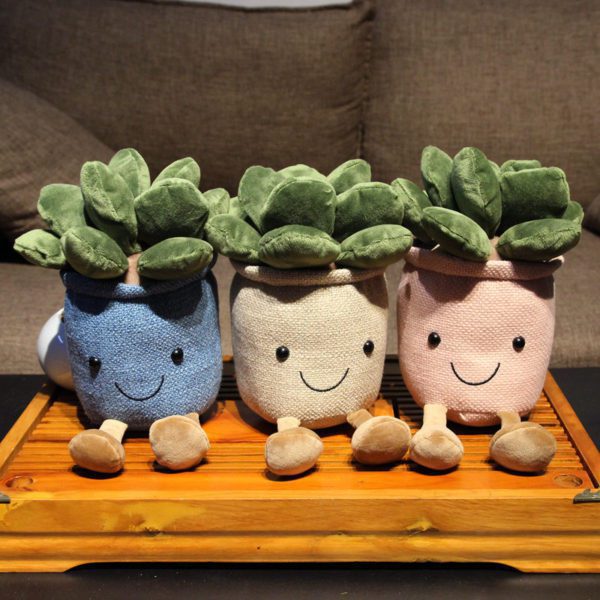 Fabric Succulent Pot Plants