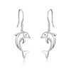 Sterling Silver Dolphin Earrings