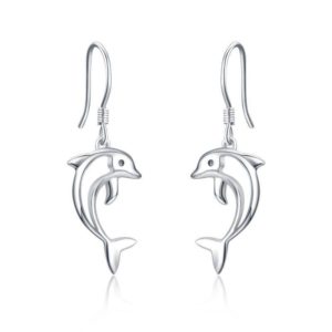 Sterling Silver Dolphin Earrings