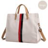 Canvas Work Tote with Zippered Compartments