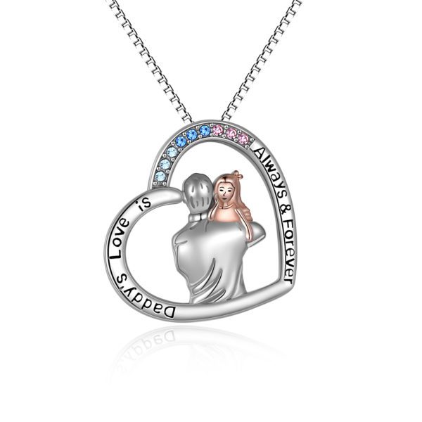 Father Daughter Love Pendant Necklace