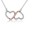 Infinity Double Heart Necklace