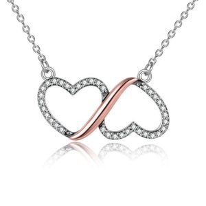 Infinity Double Heart Necklace