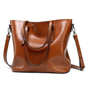 Shoulder Tote Bag With Zipper