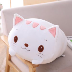 cozy cat long plush pillow