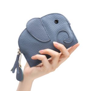 Cowhide Elephant Purse