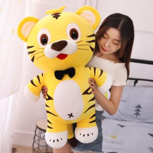 adorable yellow tiger plushie