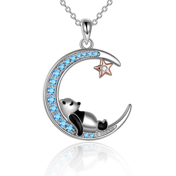 Panda Bear Under the Stars Necklace