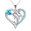 Dolphin Heart Necklace