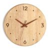 Rustic Wooden Wall Clock With Silent Operation