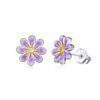 Sterling Silver Daisy Earrings