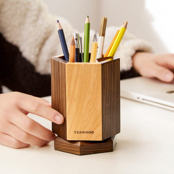 Wooden Desk Organizer