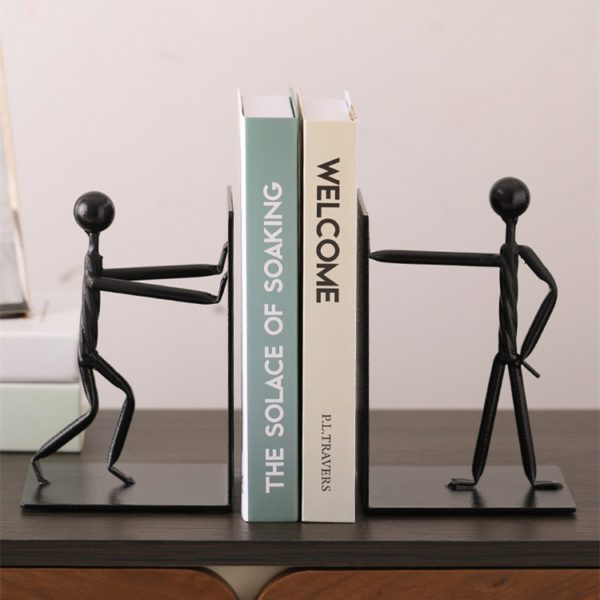 Vintage Metal Figurine Bookends