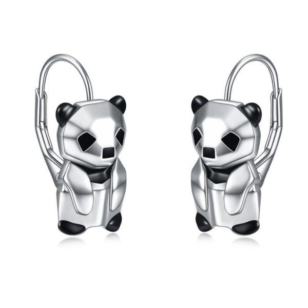 Stylish Silver Bear Earrings