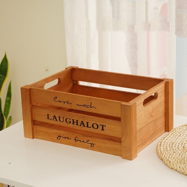 Wooden storage boxes for modern home decor