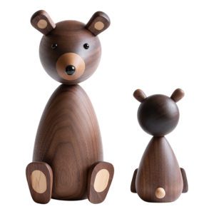 Wooden Bear Figurines