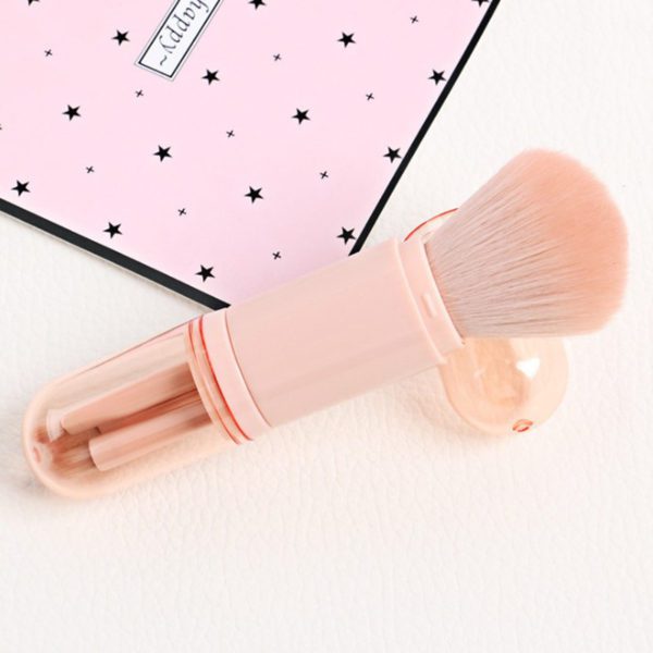 4-in-1 Retractable Makeup Brush Set for Women