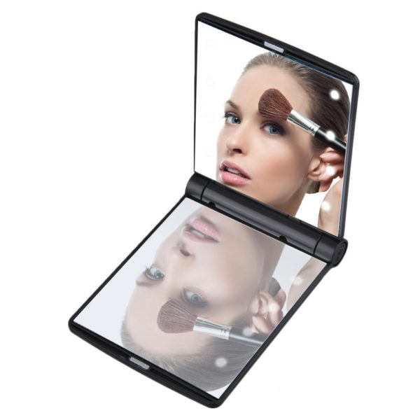 Ultra Slim Folding Cosmetic Mirror with Light