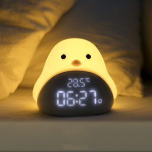 Soft Silicone Chick Alarm Clock Nightlight