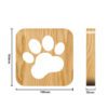 Abstract Wooden Paw Lamp