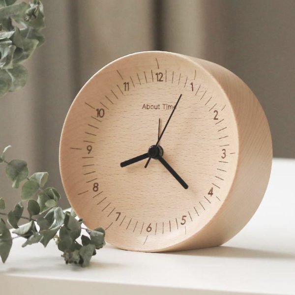 Nordic Small Beechwood Clock