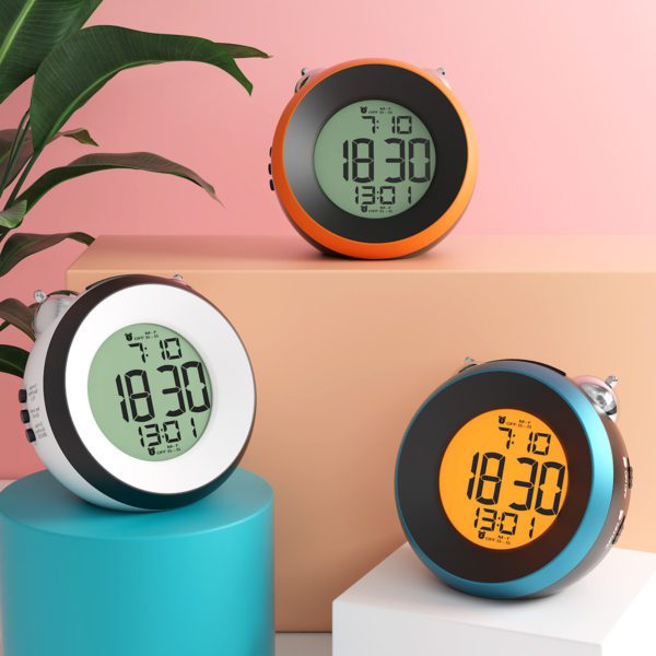 Vintage Inspired Dual Alarm Clock with Night Light