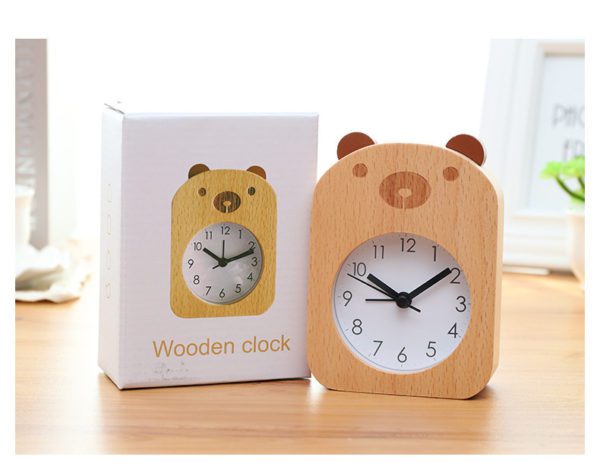 wooden clock beechwood