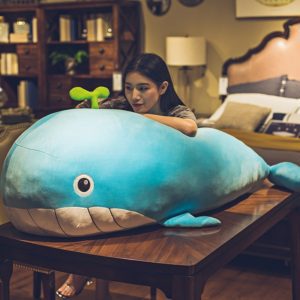 whale pillow plush