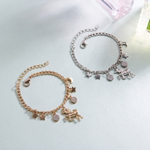 Enchanting Unicorn and Celestial Charms Bracelet
