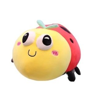 smiling ladybug plush toy