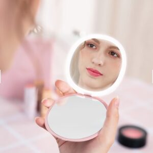 Compact LED Makeup Mirror for girls1