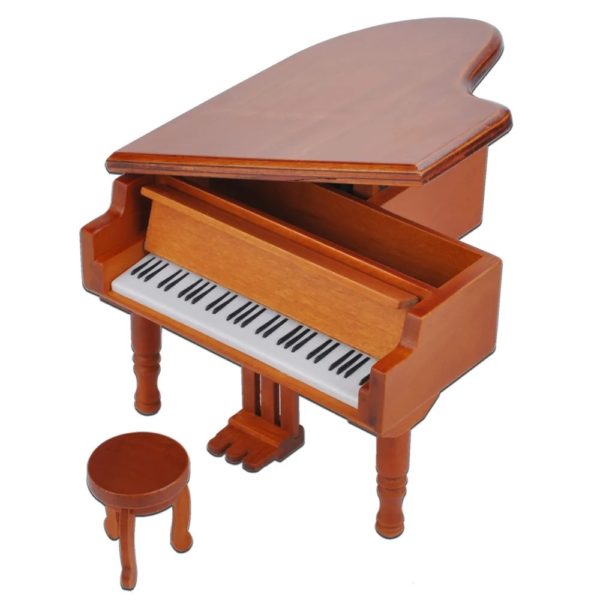 Wooden Piano Music Box