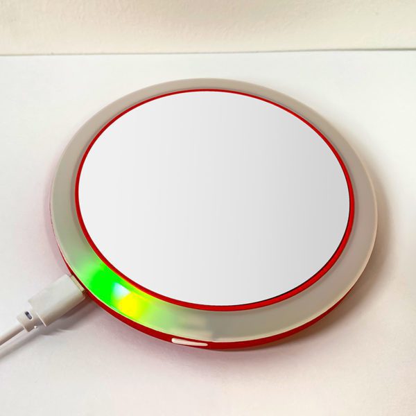 Round LED powerbank mirror 2