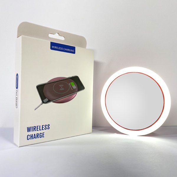 Round LED powerbank mirror 8