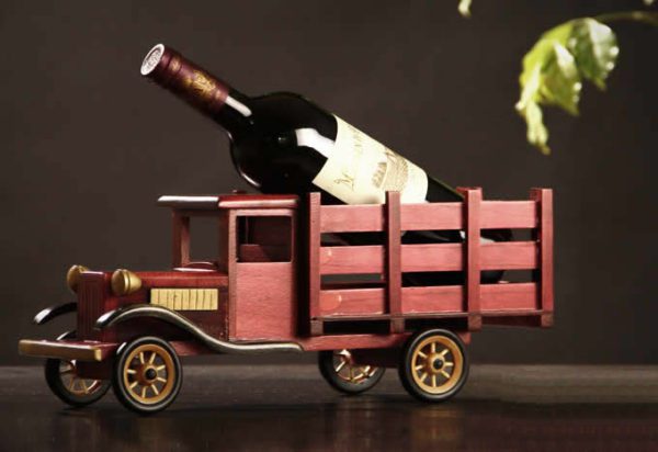 Wooden Pickup Wine Bottle Holder tixymix 1