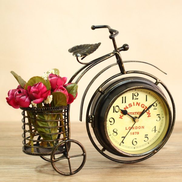 retro bronze bicycle clock 6