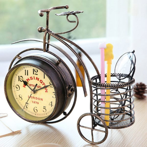 retro bronze bicycle clock 7