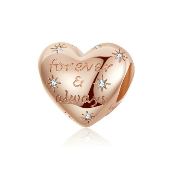 Forever and Always Heart Charm