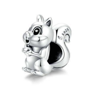 Silver Squirrel Charm for Bracelet