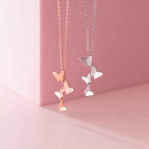 Fluttering Butterflies Necklace