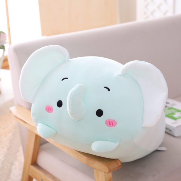 Comfy Elephant Long Plush Pillow