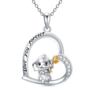 Playful Elephant Pendant Necklace