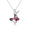 Elegant Crystal Butterfly Pendant Necklace