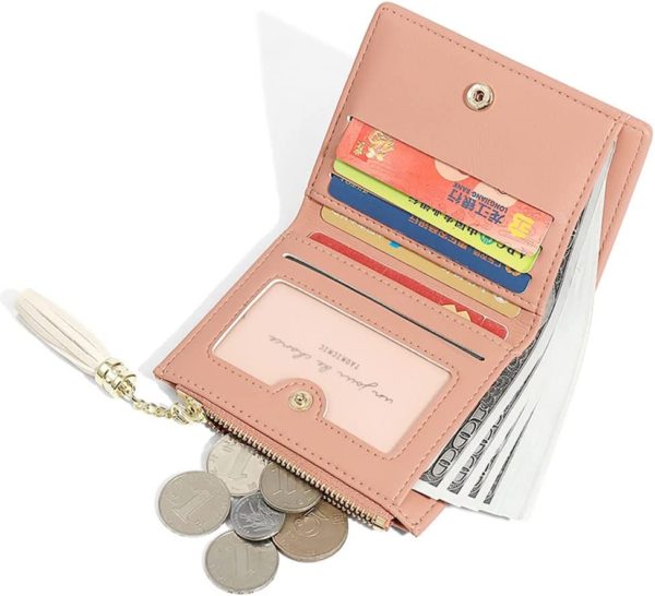 slim wallet tassel