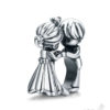 couple holding hands silver charm