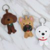 Handmade Leather Puppy Key Chain